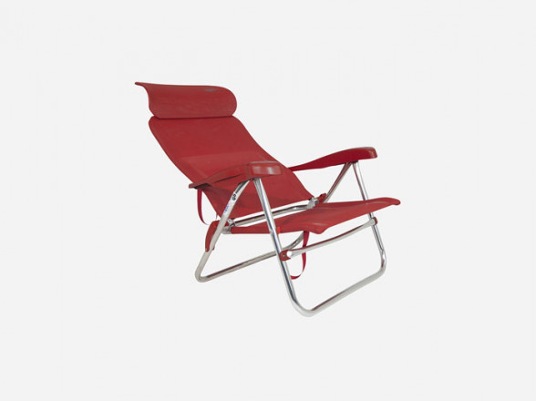 Silla reclinable para playa con cabezal regulable