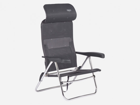 Silla reclinable para playa gris