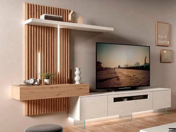 ▷ MUEBLES DE SALÓN MODERNO CON MESA TV Y VAJILLERO