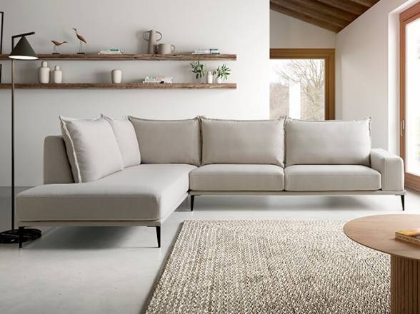Sofa rinconero de estilo moderno en Muebles Valencia