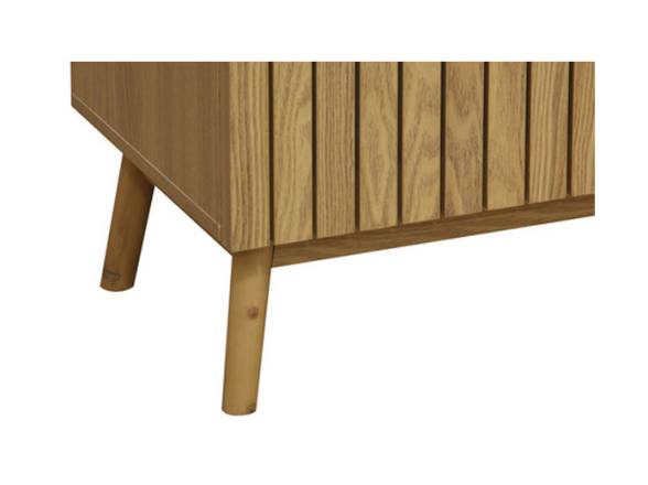 Mueble TV de madera con patas altas