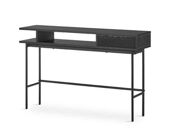 Mueble recibidor negro