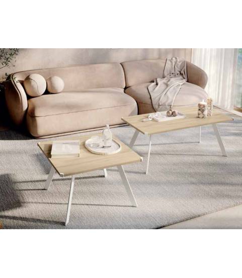 mesa de centro cuadrada en tienda Muebles Valencia