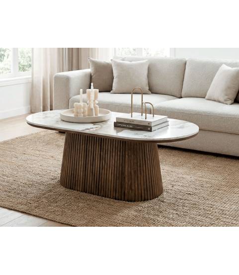 Mesa de centro tapa cerámica en oferta