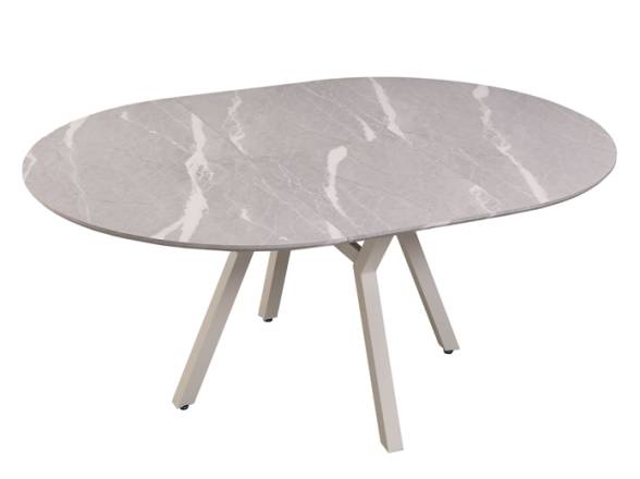 Mesa comedor redonda extensible ceramica