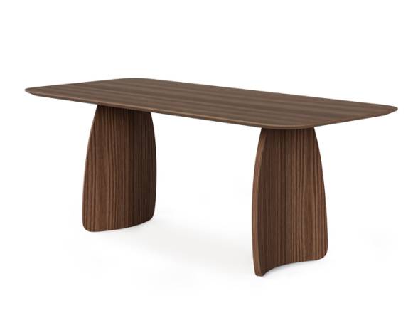 Mesa comedor chapa nogal 200