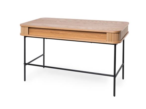 Escritorios de madera con patas de metal ofertas online