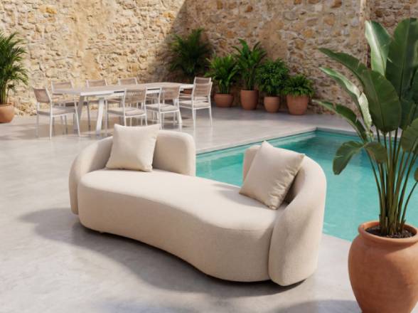 sofa alto diseño para exterior