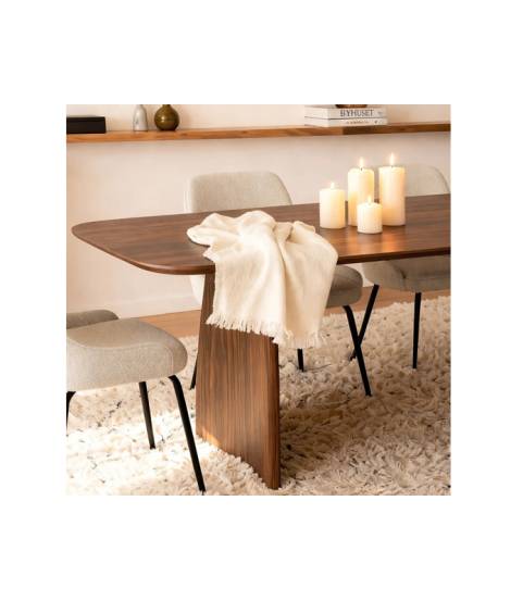 Mesa para comedor 200 cm nogal oferta
