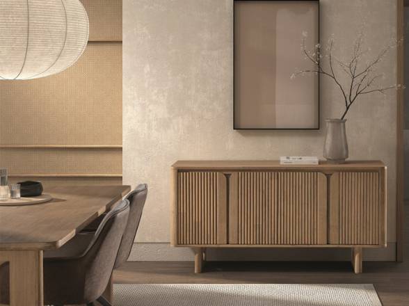 Aparador madera maciza color natural