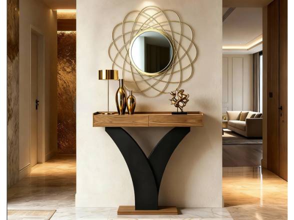 Mueble para el recibidor con espejo
