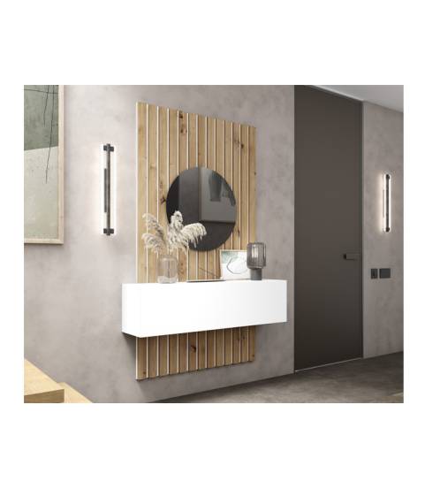 Conjunto mueble recibidor y panel listonado - Tienda de muebles en Madrid