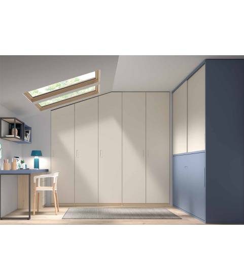 Dormitorio juvenil con cama abatible