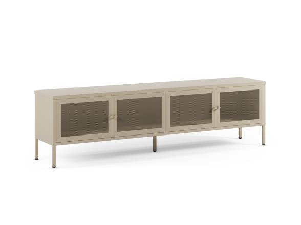 Mueble tv metal 4 puertas color arena