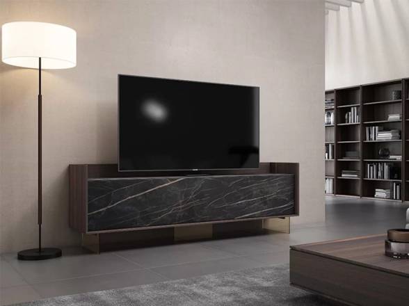 Mueble tv acabado cerámico de diseño