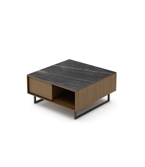 Mesa de centro tapa porcelánica Noir