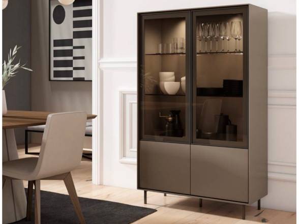 Vitrina de dos puertas con luz colección Ideas