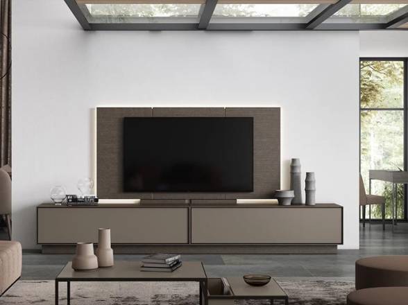Muebles salón con panel giratorio modernos en MAdrid