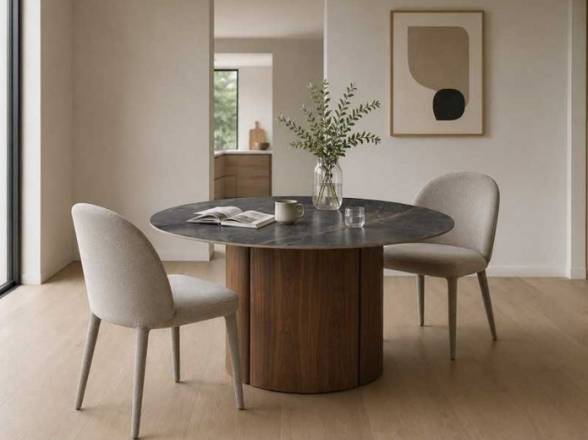 Pack de 4 sillas tapizadas color beige
