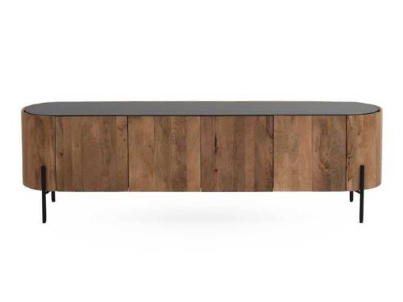 Mueble tv con cantos redondos