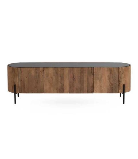 Mueble tv con cantos redondos