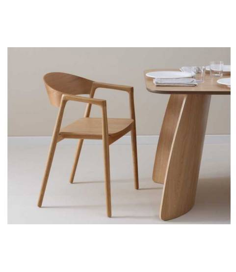 Pack de 4 sillas color Roble