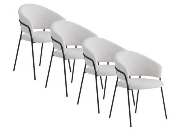 PACK DE 4 SILLONES TAPIZADOS