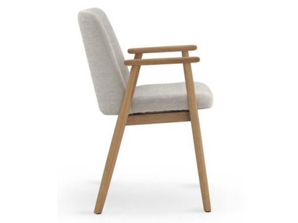 Sillas de comedor tapizadas con reposabrazos de madera baratas online