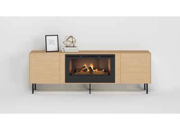 Aparador con chimenea moderno - Muebles Canoil