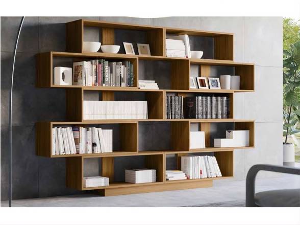 Estantería moderna asimétrica para el salón