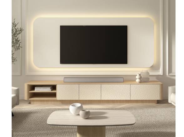 Muebles de salón modernos con panel tv