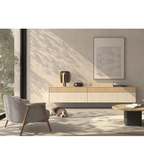 Mueble bajo tv suspendido colección Boll de Kazzano