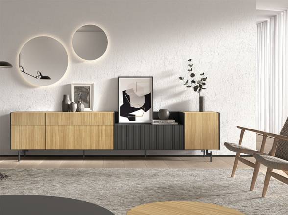 Mueble tv B029 Kazzano gran capacidad
