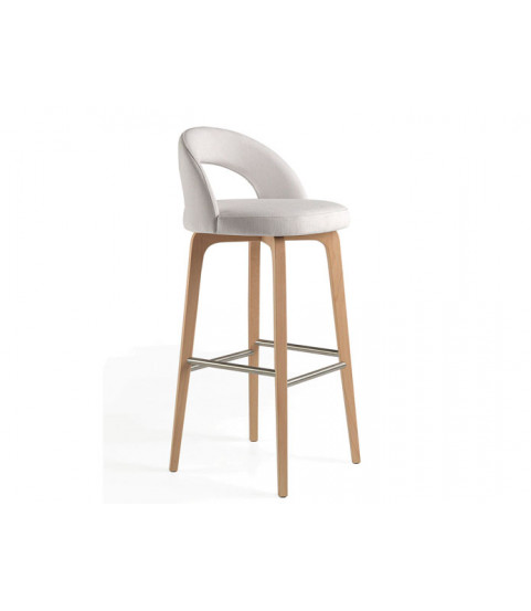 Taburete tapizado clásico en Murcia                        mueblesvalencia.es