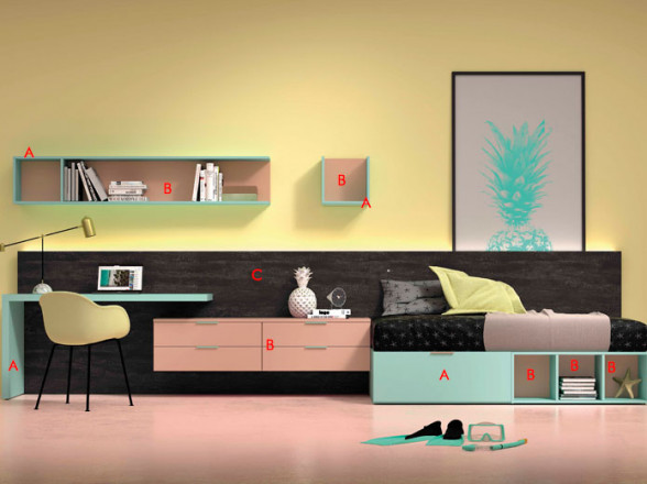 Muebles modernos para dormitorios juveniles