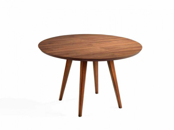Mesa redonda de madera