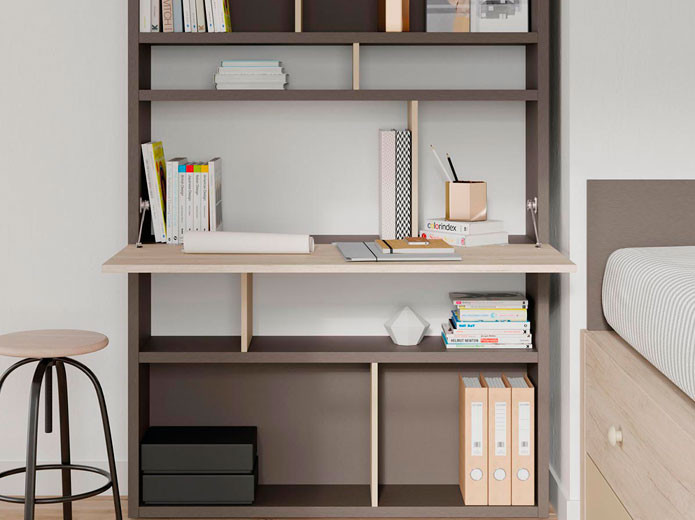 Escritorio para abatible para zona estudio | Muebles