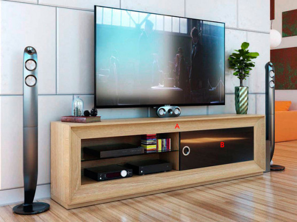 Mueble de TV de madera