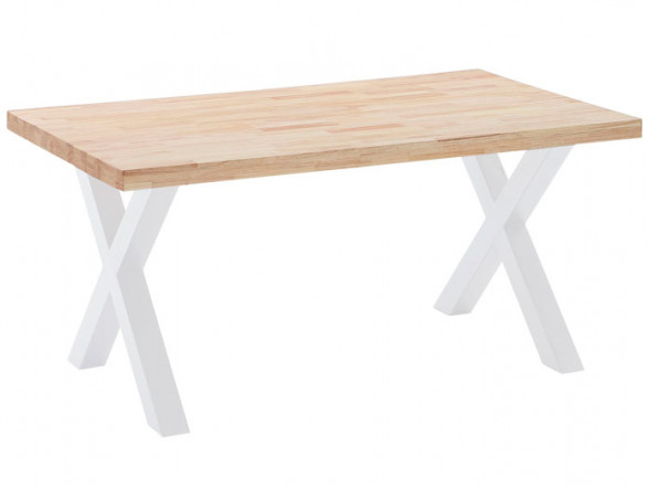 Mesa fija de madera de roble