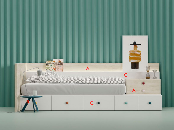 Cama modular juvenil barata