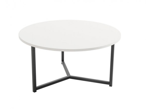 mesa con acabado blanco
