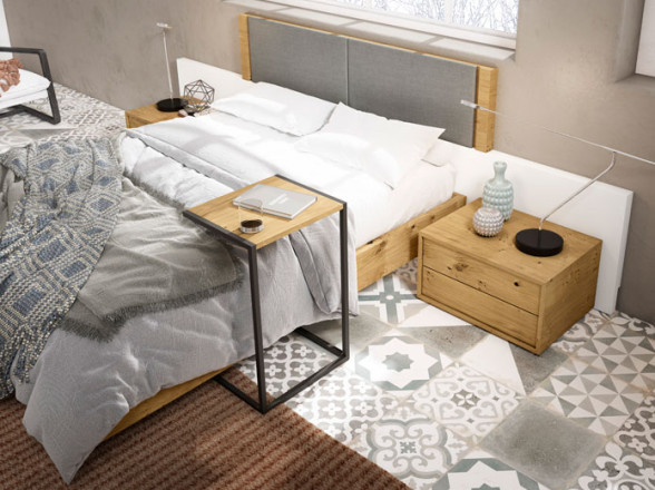 Cabecero tapizado para dormitorio moderno