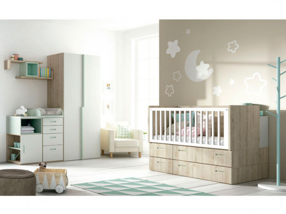 Dormitorio infantil con cuna