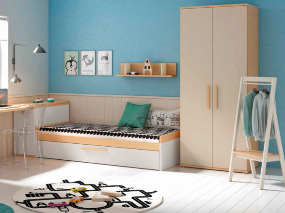 Dormitorio moderno juvenil en Madrid