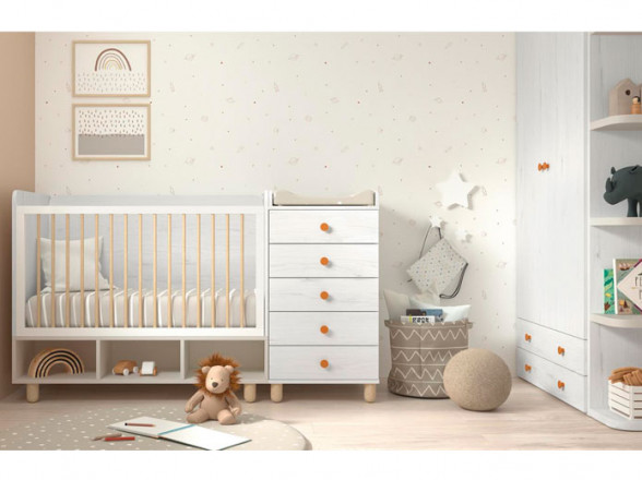 Escritorio con ruedas en Madrid | Muebles Valencia® Acabado B Gris Pizarra  - RosKids Comple Acabado A Oregon - RosKids Base