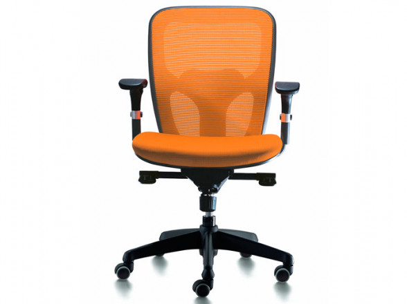 Silla de oficina barata color naranja