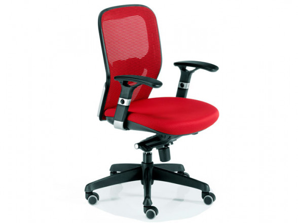 Silla de oficina cómoda color rojo