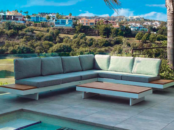 Conjunto de rinconera de terraza