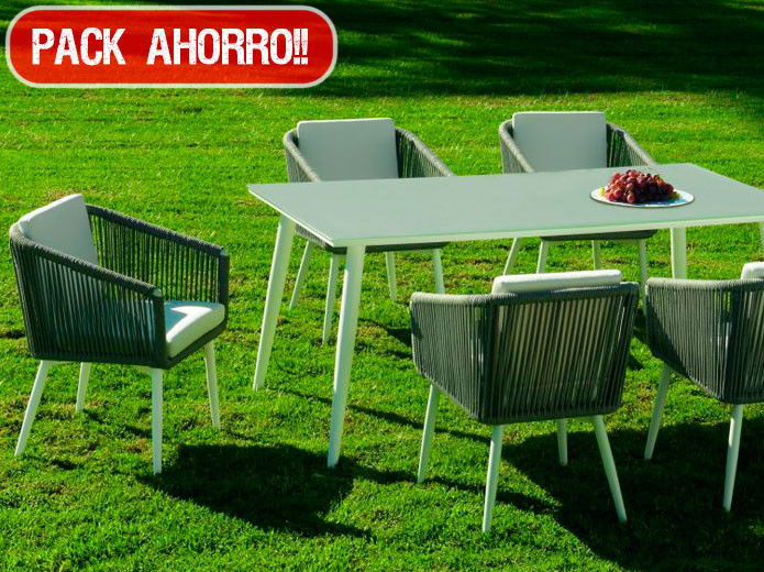 Pack de mesa y sillas para terraza | Muebles Valencia® Unidades 4 sillas