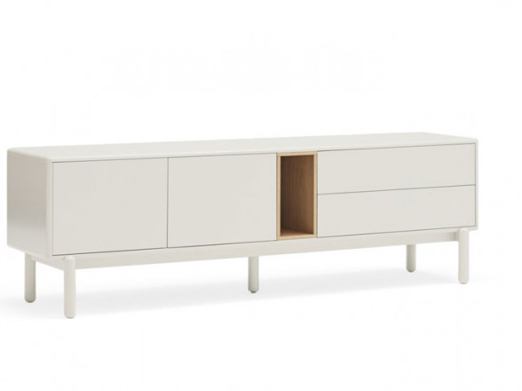 Mueble de TV con puertas y cajones